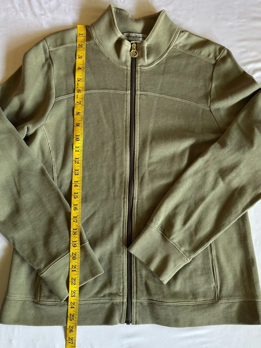 Tommy Bahama Women’s Olive Green Full Zip Jacket Size Large